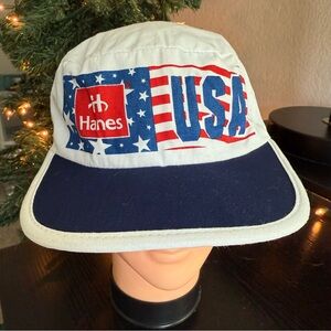 Hanes USA Flag 100% Cotton Hat